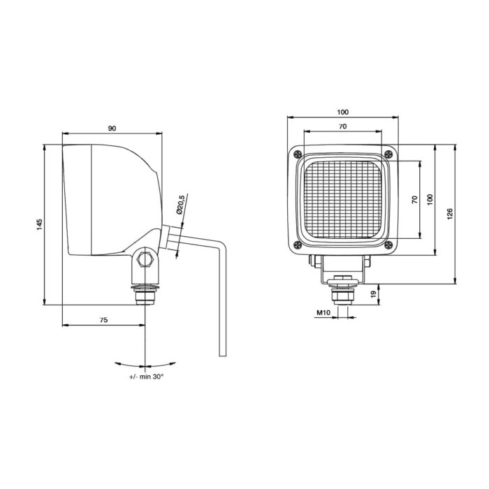 Arbeitsscheinwerfer Quadron – Bild 2