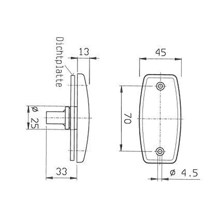 Front Marker Light PLR 1006 (with substructure) - Image 2