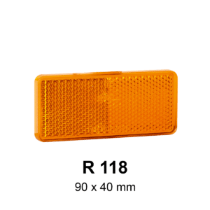 Rückstrahler R 118 gelb