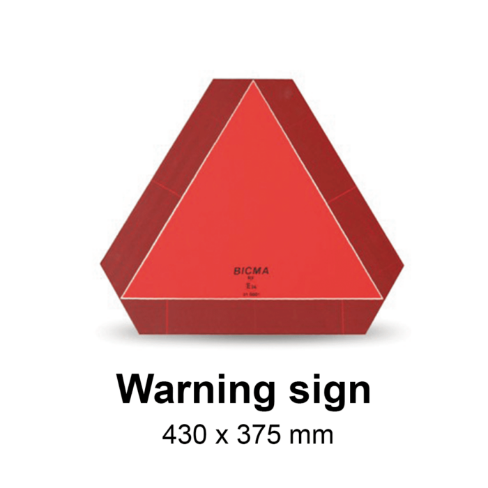 Warning sign (without mounting parts)