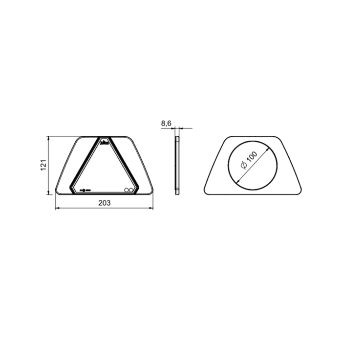 Triangular Reflector DR 130 - Image 3