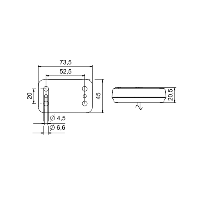 Front Marker Light PLR 230 - Image 2