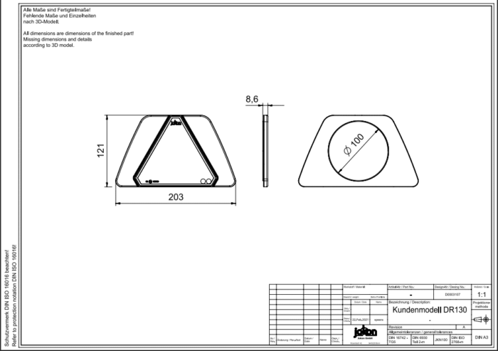 Triangular Reflector DR 130 - Image 2