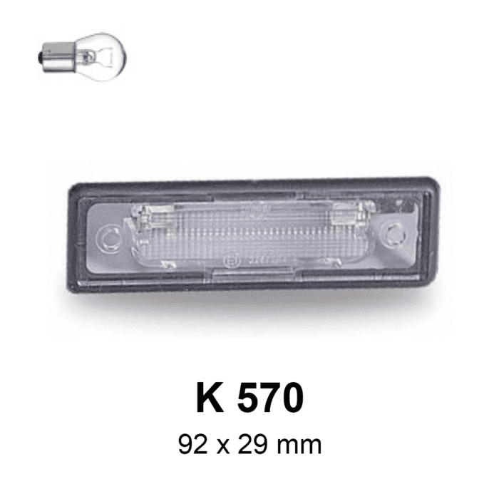 Number Plate Light K 570